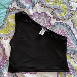 One Shoulder Crop Top